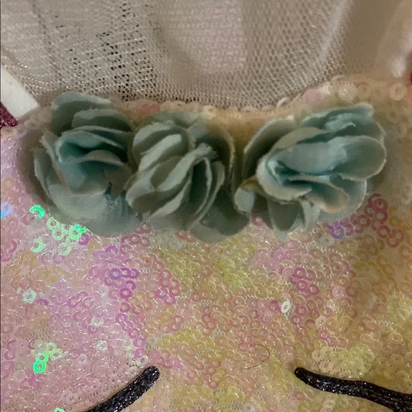 Pink Violet Little Girls Sequins Cat Face Tutu Dress, Size 4 NWT - Picture 6 of 10